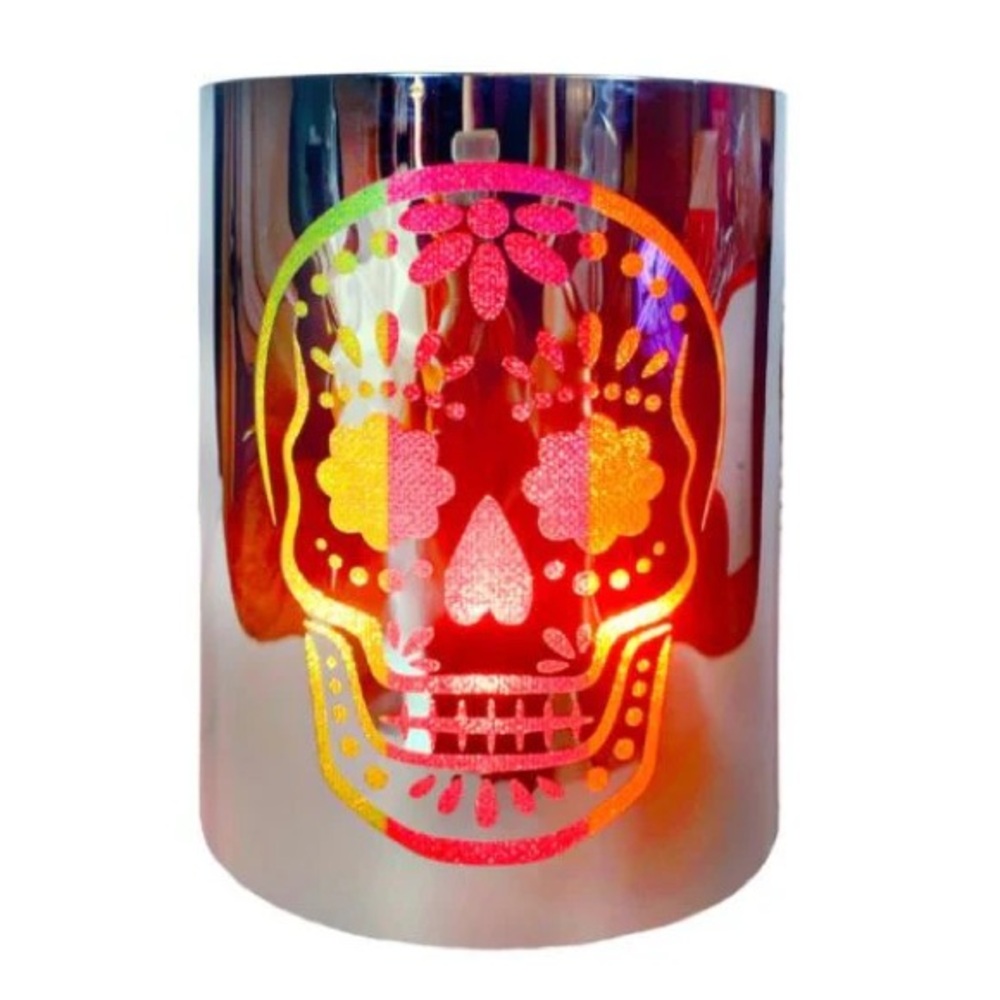 BRAND NEW WITH TAGS Día de los Muertos Sugar Skull Warmer Shade
